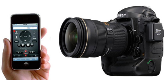 Nikon D4 DSLR можно управлять с iPhone Nikon D4 DSLR можно управлять с iPhone