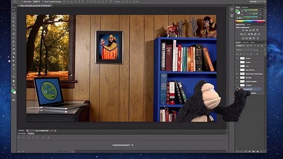 Photoshop: Улица сезам выпустила видео пособие по слоям Photoshop: Улица сезам выпустила видео пособие по слоям